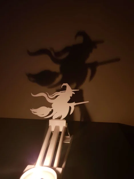 Giá đỡ nến/tealight Spooky chiếu bóng (tự tạo figure) - Image 6