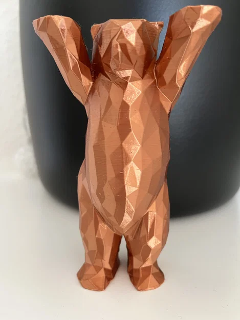 Mô hình gấu Berlin Low Poly (Berlin Buddy Bear) trang trí in 3D - Image 1