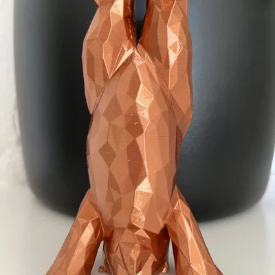 Mô hình gấu Berlin Low Poly (Berlin Buddy Bear) trang trí in 3D