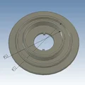 Bộ quấn cuộn filament - đĩa adapter cho spool Sunlu/Creality/Esun - Thumbnail 3