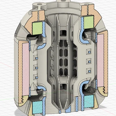Motor Brushless in 3D (3D printable brushless motor)