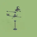 Weather-witch – Cánh gió (wind vane) hình phù thủy thay được - Thumbnail 3