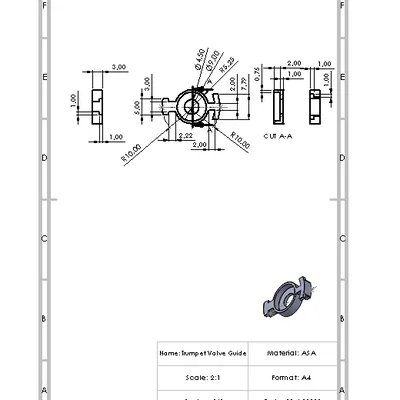 Trumpet Valve Guide (Cữ dẫn van kèn trumpet)