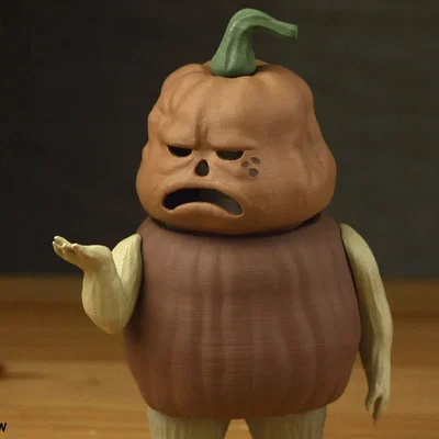 Mô hình 3D Old Pumpkin Man từ Over the Garden Wall độc đáo
