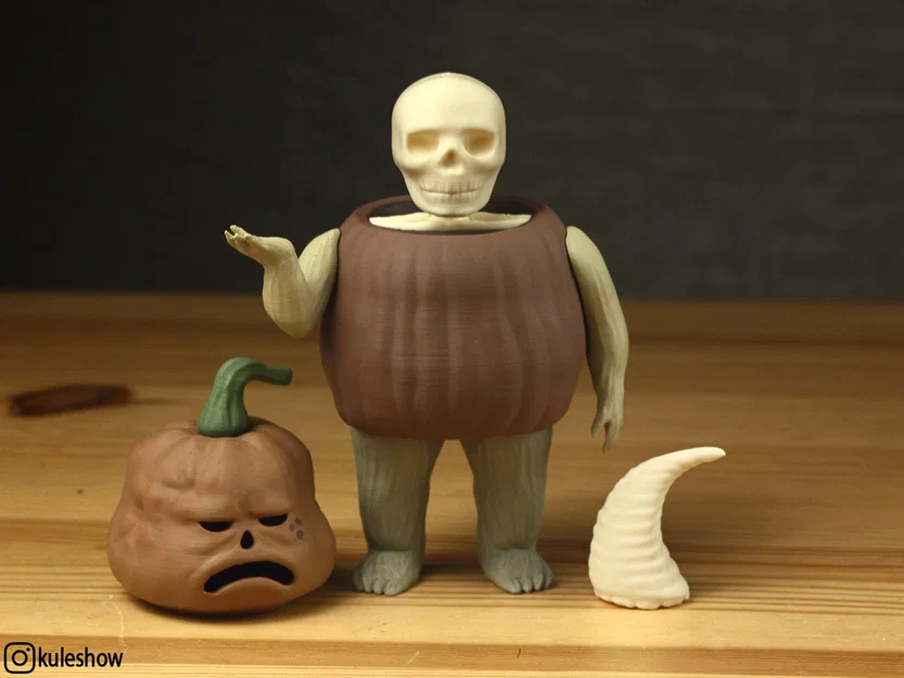 Mô hình 3D Old Pumpkin Man từ Over the Garden Wall độc đáo - Image 4
