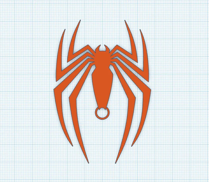 Móc khóa logo Spider-Man 5 (Spiderman Keychain Logo 5 Spider-man) - Image 1