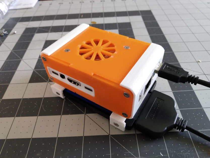 Vỏ Orange Pi 5 kèm gá gắn SSD 2.5" ngoài & quạt 40x10 - Image 2
