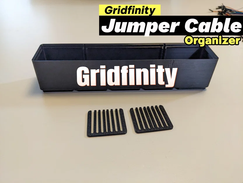 Gridfinity Jumper Cable Holder Organizer – Khay sắp xếp dây jumper - Image 1