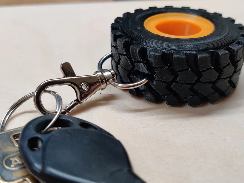 Lốp địa hình (all-terrain tire) - móc khóa (key ring) - Image 1