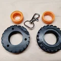 Lốp địa hình (all-terrain tire) - móc khóa (key ring) - Thumbnail 2