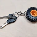 Lốp địa hình (all-terrain tire) - móc khóa (key ring) - Thumbnail 3
