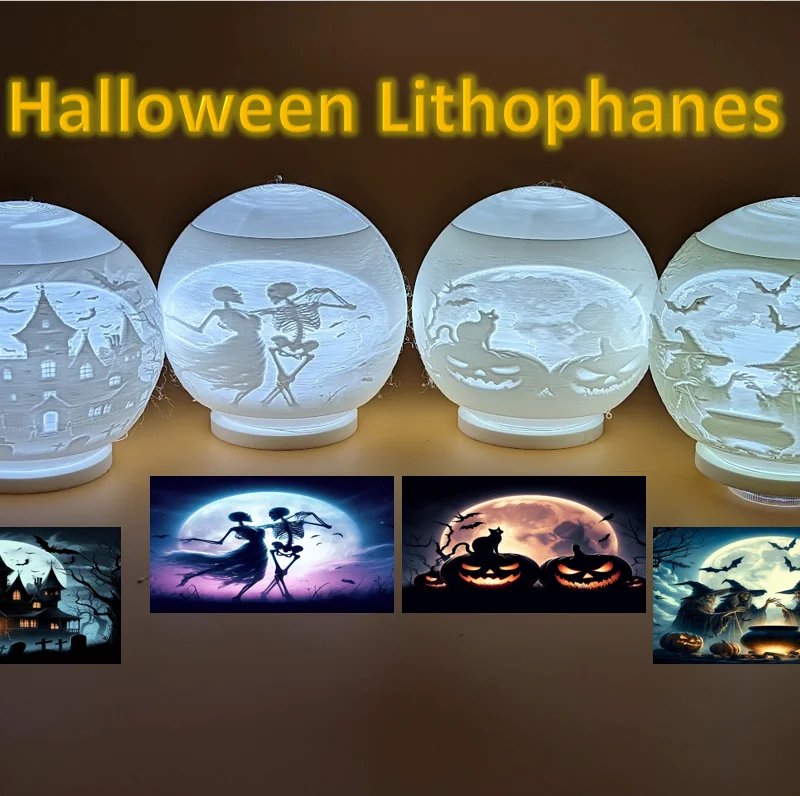 Bộ Sưu Tập Lithophane Tealight Halloween