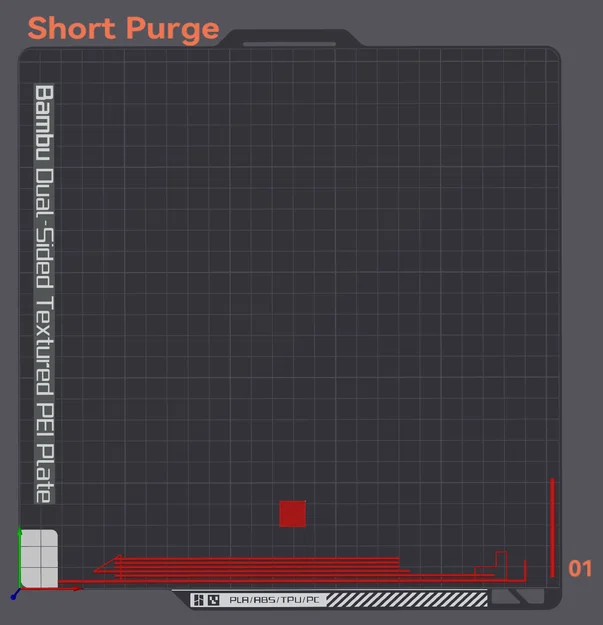 Bambu Lab X1C Start G-Code - Short Purge - Image 2
