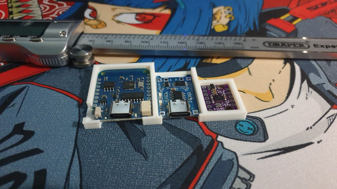 Wemos LOLIN D1 mini V4 - TP4056 - BMI160 Holder - SlimeVR (tách/gộp) - Image 1