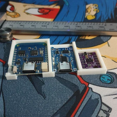 Wemos LOLIN D1 mini V4 - TP4056 - BMI160 Holder - SlimeVR (tách/gộp)