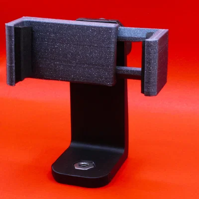 Ngàm gắn điện thoại lên tripod máy ảnh (in 3D)