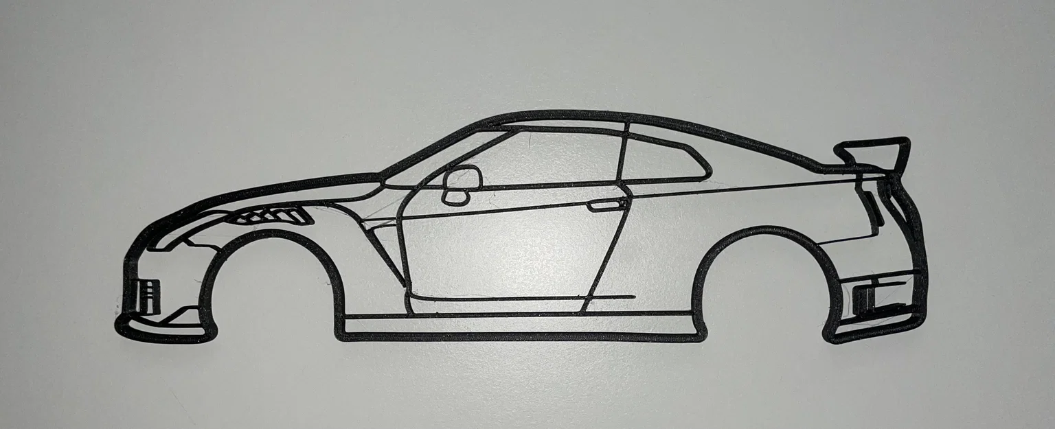 Tranh treo tường silhouette Nissan GT-R R35 - Image 2
