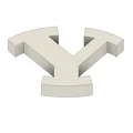 Mô hình logo BYU (BYU Logo) thiết kế tối giản cho in 3D - Thumbnail 2