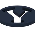 Mô hình logo BYU (BYU Logo) thiết kế tối giản cho in 3D - Thumbnail 3