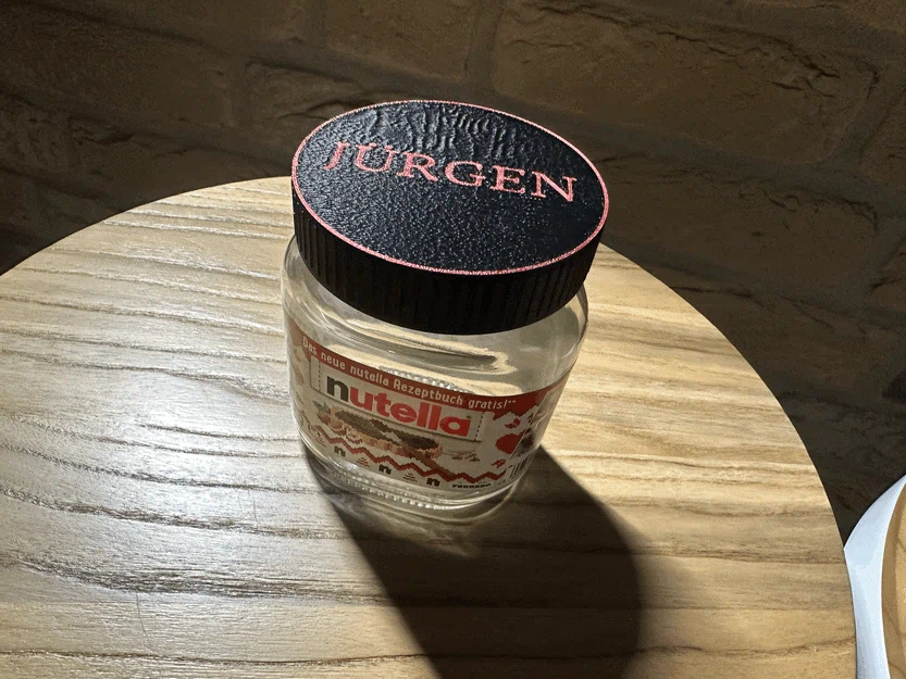 Nắp Nutella tùy biến (Deckel) kèm nắp Halloween – in 3D - Image 1