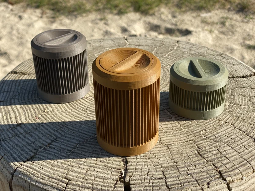 Hộp trang trí có nắp vặn (Decorative Containers with Screw-on Lid) - Image 2