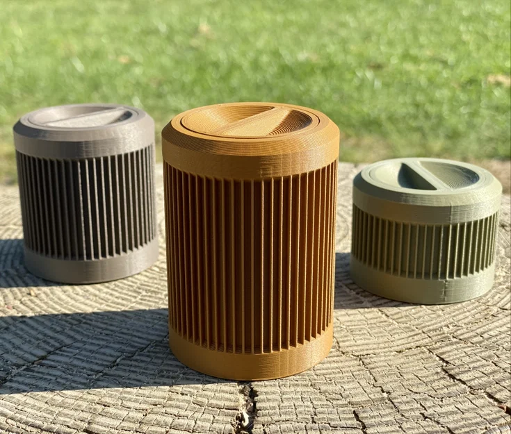 Hộp trang trí có nắp vặn (Decorative Containers with Screw-on Lid) - Image 5