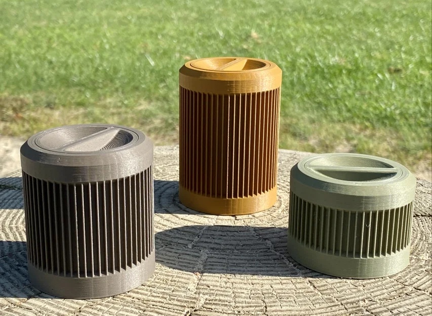 Hộp trang trí có nắp vặn (Decorative Containers with Screw-on Lid) - Image 6