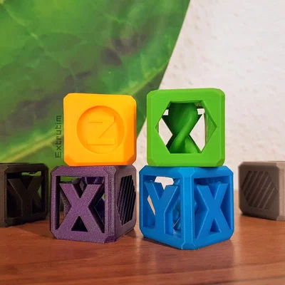 Helix Test Cube / Filament Sample / XYZ Calibration – Khối test 30x30x30mm