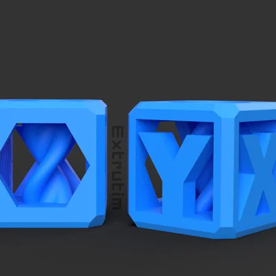 Helix Test Cube / Filament Sample / XYZ Calibration – Khối test 30x30x30mm