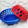 Mẫu khay đựng đồ 3D họa tiết kim cương (Wide Diamond Lattice Bowls) - Thumbnail 2