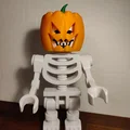 Mũ bí ngô Halloween cho mô hình bộ xương phong cách Lego - Thumbnail 1