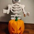 Mũ bí ngô Halloween cho mô hình bộ xương phong cách Lego - Thumbnail 3