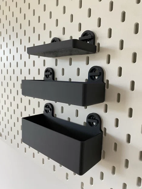Bộ Bin/Kệ Skadis (Ikea) – Skadis Bin/Shelf Set - Image 3