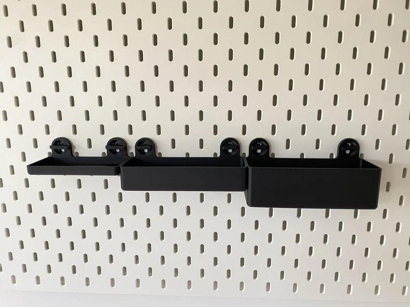 Bộ Bin/Kệ Skadis (Ikea) – Skadis Bin/Shelf Set - Image 4