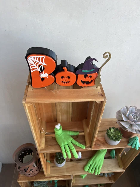 Bảng Chữ “Boo” Halloween (Halloween Boo Sign) - Image 4