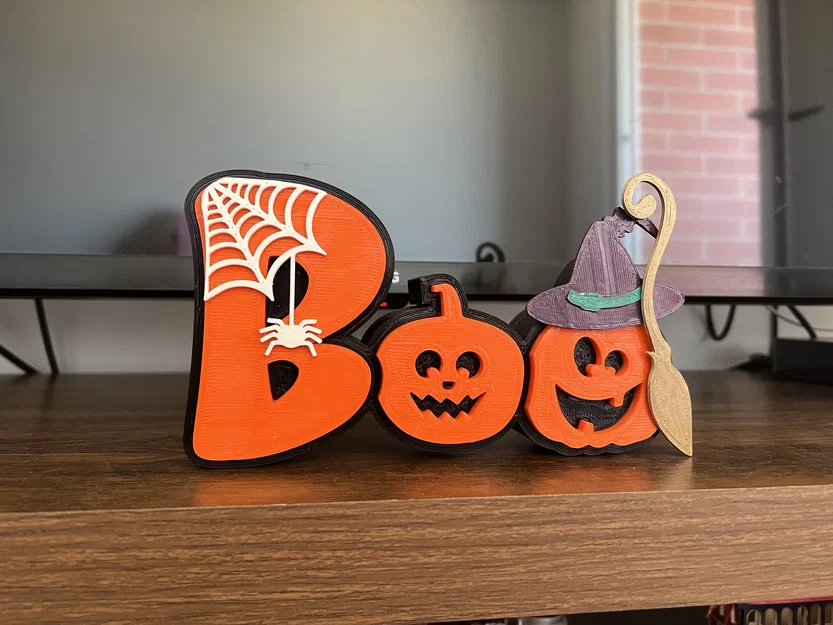 Bảng Chữ “Boo” Halloween (Halloween Boo Sign) - Image 5