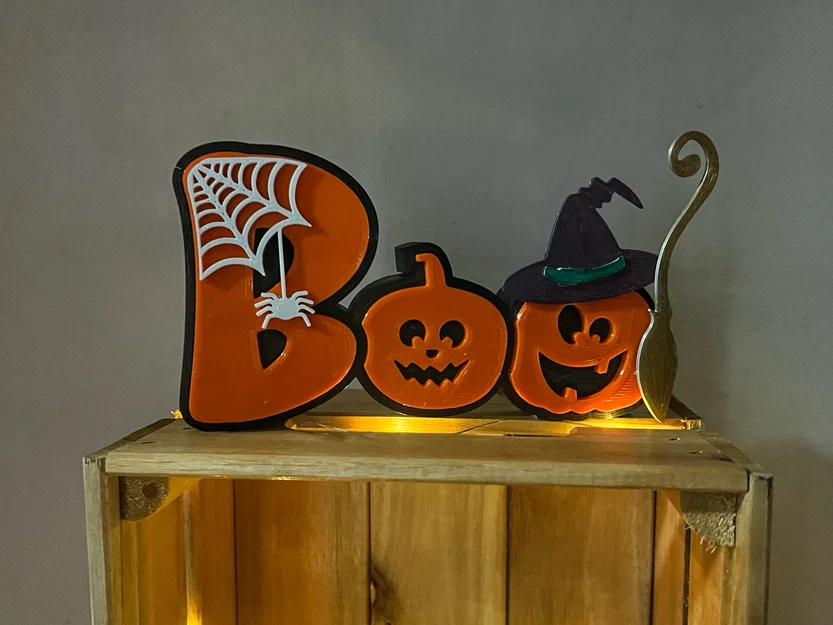 Bảng Chữ “Boo” Halloween (Halloween Boo Sign) - Image 7