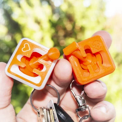 Fidget Móc Khóa Cần Số Custom (Gyroscopic & Magnetic, kèm .blend)