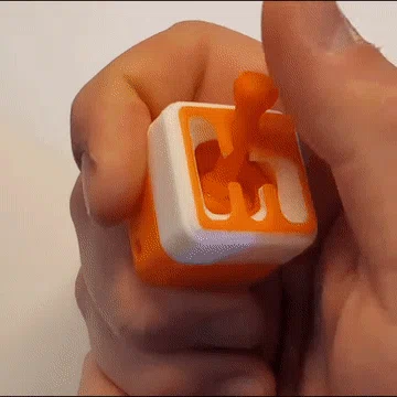 Fidget Móc Khóa Cần Số Custom (Gyroscopic & Magnetic, kèm .blend)