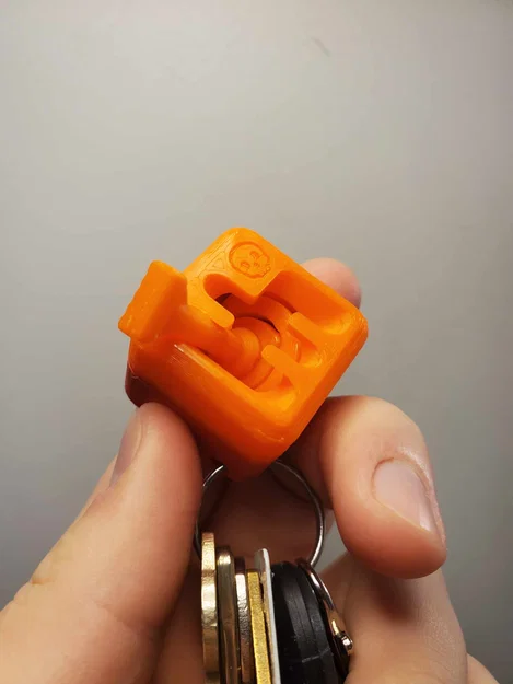 Fidget Móc Khóa Cần Số Custom (Gyroscopic & Magnetic, kèm .blend) - Image 8