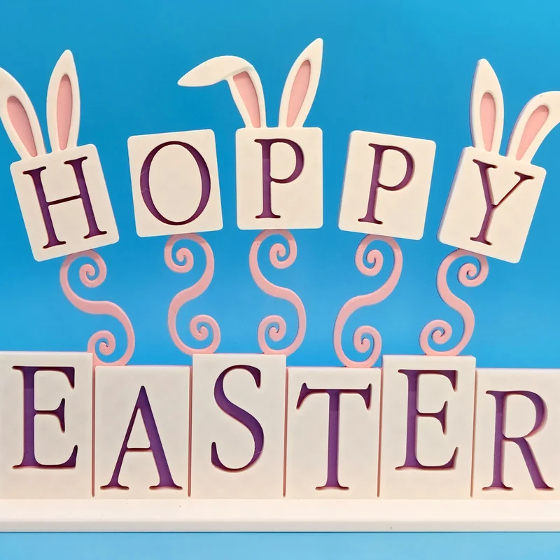Trang trí bảng đứng “Hoppy Easter”