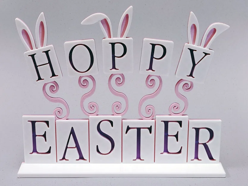Trang trí bảng đứng “Hoppy Easter” - Image 3