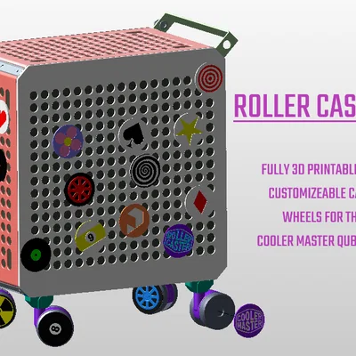 Roller Casters! Bánh xe caster tùy biến cho Cooler Master Qube 500