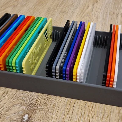 Hộp Đựng Mẫu Nhựa In 3D (Large Filament Swatch Box) Gọn Gàng