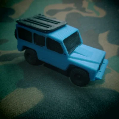 Mô hình xe Land Rover Defender in 3D thu nhỏ cực chất