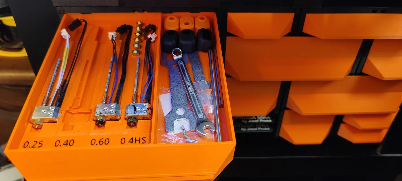 Ngăn kéo lưu trữ linh kiện Nextruder cho Prusa MK4/XL - Image 1