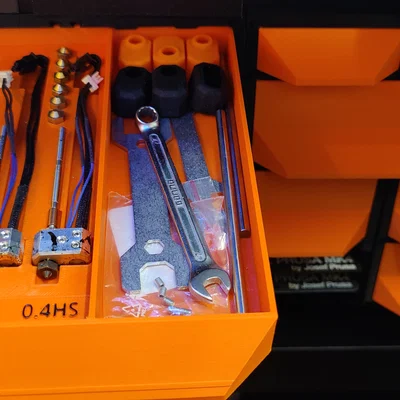 Ngăn kéo lưu trữ linh kiện Nextruder cho Prusa MK4/XL