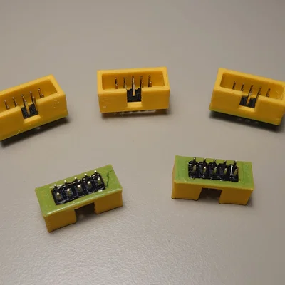 Khung IDC 10 pin Male Box Header 2x5 pin Connector (in 3D)