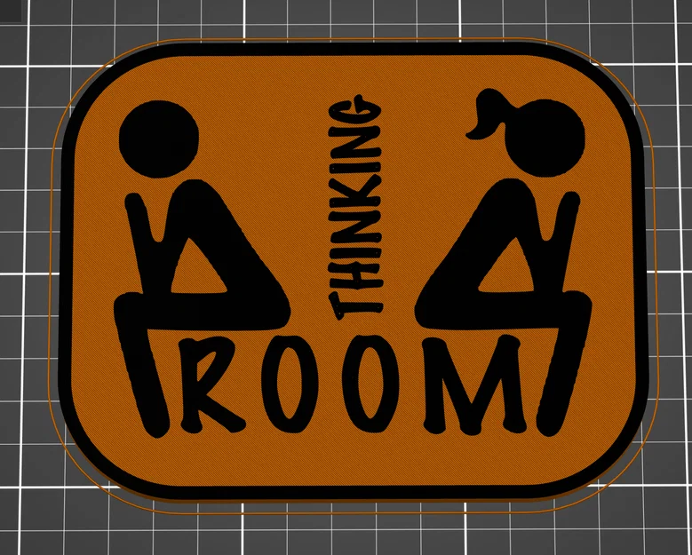 Bảng Treo Toilet “Thinking Room” - Image 1