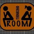 Bảng Treo Toilet “Thinking Room” - Thumbnail 1